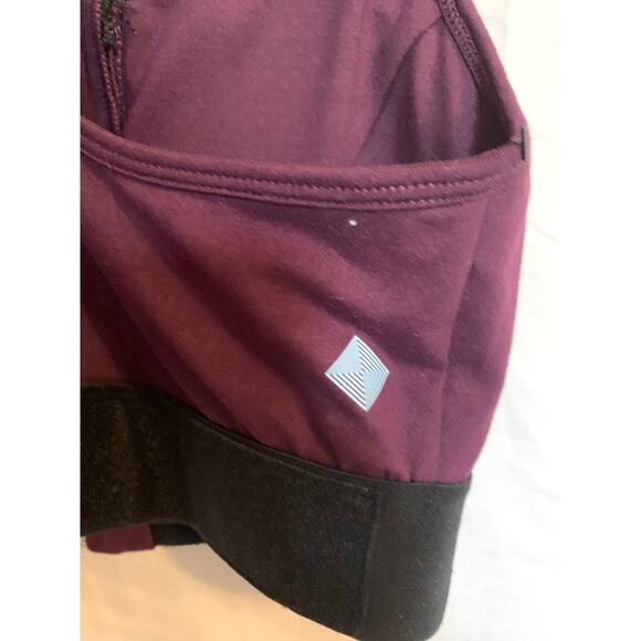 Rise by Lularoe NWT Medium Women's Wicking Sports Bra Wine/Purple Color - Picture 7 of 9